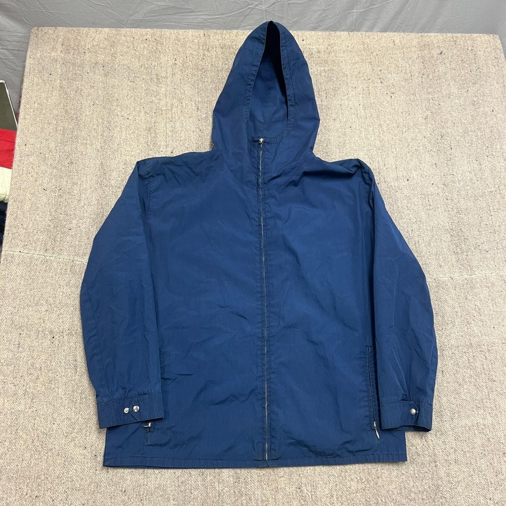 Vintage Elho Anorak Windbreaker Jacket Mens XL Blue 1970s German Ski